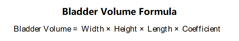 Bladder Volume Formula