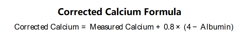 Corrected Calcium Formula