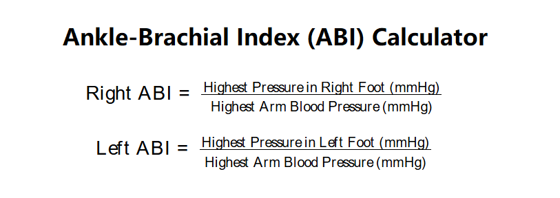 Ankle-Brachial Index Calculator
