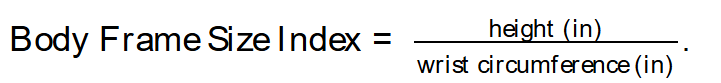 Body Frame Size Calculator Diagram