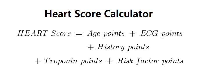HEART Score Calculator