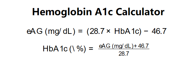 Hemoglobin A1c Calculator