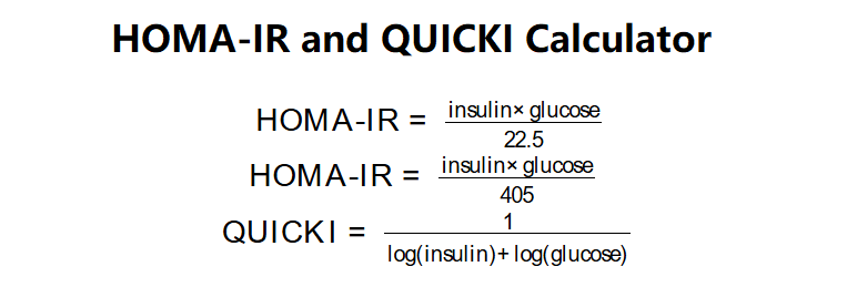 HOMA-IR and QUICKI Calculator