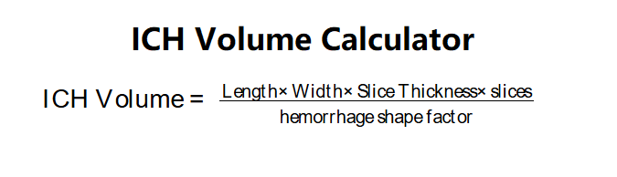 ICH Volume Calculator