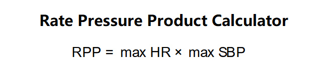 Rate Pressure Product Calculator