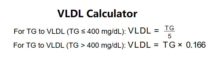 VLDL Calculator