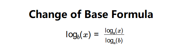 Change of Base Formula