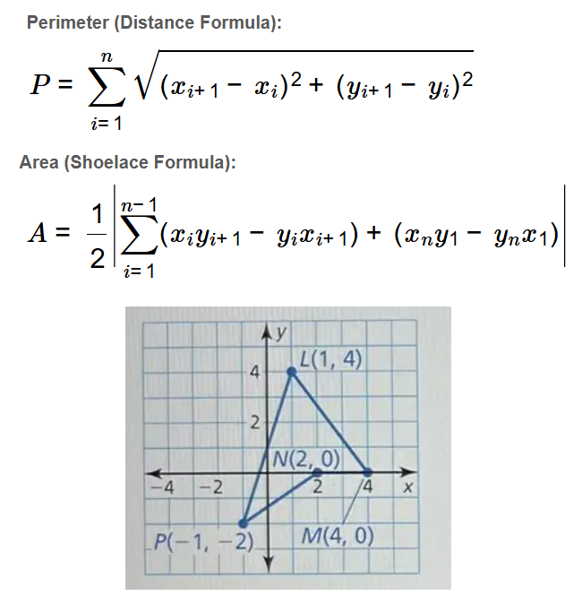 Polygon Perimeter and Area Formula